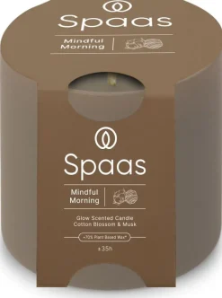 Intratuin Spaas Duftkerze Essential collection  Mindful Morning taupe 35 Std. D 7 H 7 cm| Kerzen Im Glas|Duftkerzen