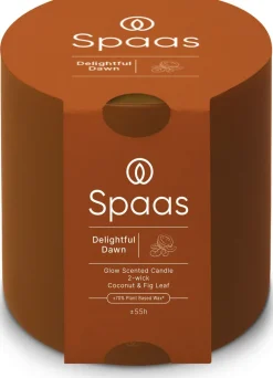 Intratuin Spaas Duftkerze Essential collection Delightful Dawn orange 55 Std. D 10 H 10 cm| Kerzen Im Glas|Duftkerzen