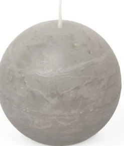 Intratuin Spaas Kugelkerze Essential collection grau 24 Std. D 8 H 8 cm| Kugelkerzen