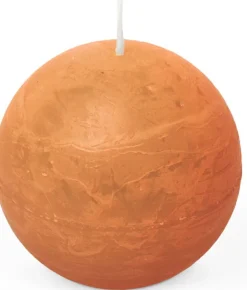 Intratuin Spaas Kugelkerze Essential collection orange 24 Std. D 8 H 8 cm| Kugelkerzen