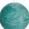 Intratuin Spaas Kugelkerze Rustic türkis 24 Std. D 8 cm| Kugelkerzen
