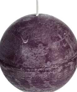 Intratuin Spaas Kugelkerze Rustic violett 40 Std. D 10 cm| Kugelkerzen