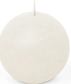 Intratuin Spaas Kugelkerze Rustic weiß 24 Std. D 8 cm| Kugelkerzen