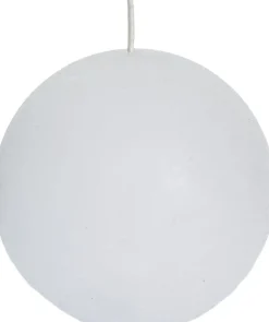 Intratuin Spaas Kugelkerze Rustic weiß 40 Std. D 10 cm| Kugelkerzen