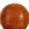Intratuin Spaas Kugelkerze Rustic zimtbraun 40 Std. D 10 cm| Kugelkerzen
