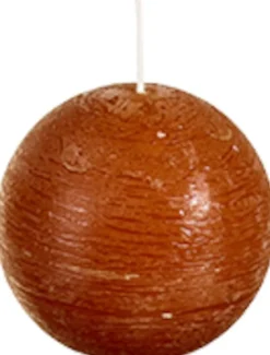 Intratuin Spaas Kugelkerze Rustic zimtbraun 24 Std. D 8 cm| Kugelkerzen