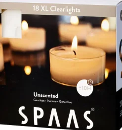Intratuin Spaas Maxi-Teelichter weiß / transparente Hülle 10 Std. 18 St.| Teelichter