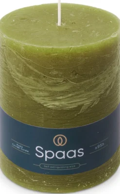 Intratuin Spaas Stumpenkerze Essential collection olivgrün 95 Std. D 10 H 13 cm| Stumpenkerzen
