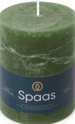 Intratuin Spaas Stumpenkerze Essential collection grün 65 Std. D 8 H 11 cm| Stumpenkerzen