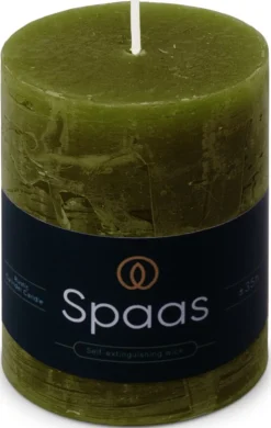 Intratuin Spaas Stumpenkerze Essential collection olivgrün 35 Std. D 7 H 9,5 cm| Stumpenkerzen