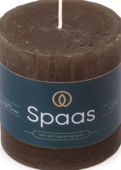 Intratuin Spaas Stumpenkerze Essential collection dunkelbraun 25 Std. D 7 H 7 cm| Stumpenkerzen