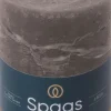 Intratuin Spaas Stumpenkerze Essential collection dunkelgrau 65 Std. D 8 H 11 cm| Stumpenkerzen