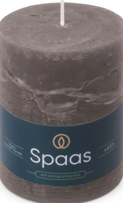 Intratuin Spaas Stumpenkerze Essential collection dunkelgrau 65 Std. D 8 H 11 cm| Stumpenkerzen