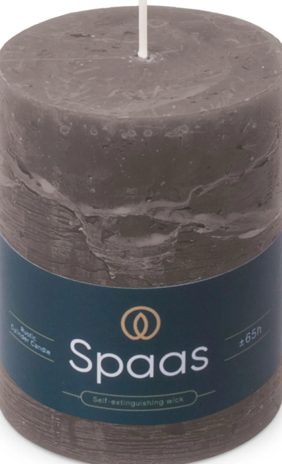 Intratuin Spaas Stumpenkerze Essential collection dunkelgrau 65 Std. D 8 H 11 cm| Stumpenkerzen