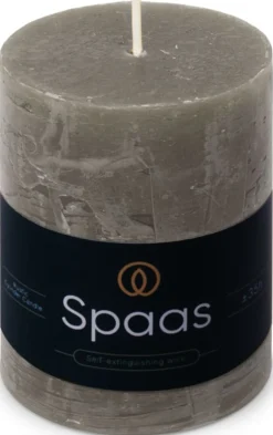 Intratuin Spaas Stumpenkerze Essential collection grau 35 Std. D 7 H 9,5 cm| Stumpenkerzen