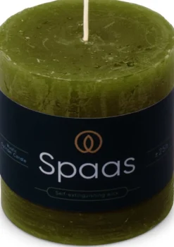 Intratuin Spaas Stumpenkerze Essential collection olivgrün 25 Std. D 7 H 7 cm| Stumpenkerzen