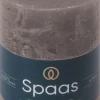 Intratuin Spaas Stumpenkerze Essential collection dunkelgrau 35 Std. D 7 H 9,5 cm| Stumpenkerzen