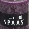 Intratuin Spaas Stumpenkerze Rustic violett D 7 cm H 8 cm| Stumpenkerzen