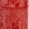 Intratuin Spaas Stumpenkerze Rustic rot D 6,8 cm H 19 cm| Stumpenkerzen
