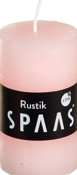 Intratuin Spaas Stumpenkerze Rustic rosa D 4,8 cm H 8 cm| Stumpenkerzen