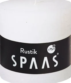 Intratuin Spaas Stumpenkerze Rustic weiß D 10 cm H 10 cm| Stumpenkerzen