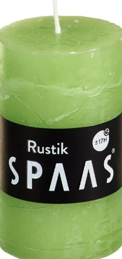 Intratuin Spaas Stumpenkerze Rustic hellgrün D 4,8 cm H 8 cm| Stumpenkerzen