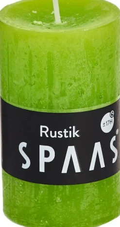 Intratuin Spaas Stumpenkerze Rustic hellgrün D 4,8 cm H 8 cm| Stumpenkerzen