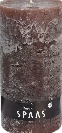 Intratuin Spaas Stumpenkerze Rustic taupe D 10 cm H 20 cm| Stumpenkerzen