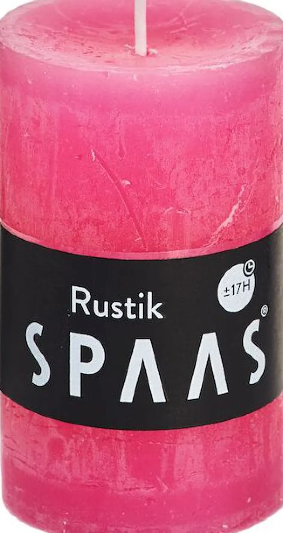 Intratuin Spaas Stumpenkerze Rustic pink D 4,8 cm H 8 cm| Stumpenkerzen