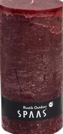 Intratuin Spaas Stumpenkerze Rustic weinrot D 10 cm H 20 cm| Stumpenkerzen