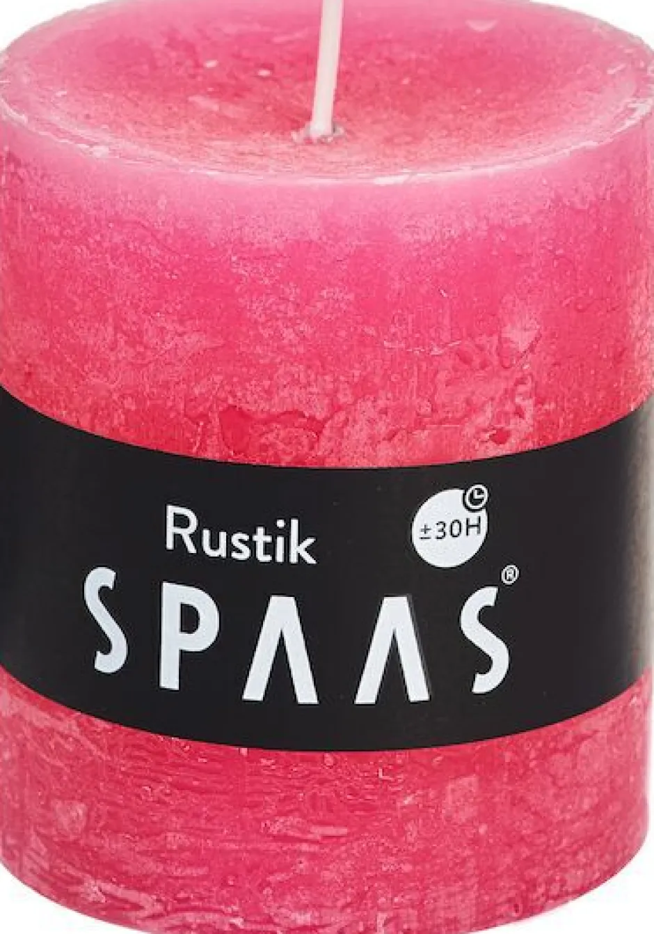 Intratuin Spaas Stumpenkerze Rustic pink D 7 cm H 8 cm| Stumpenkerzen