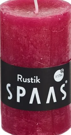 Intratuin Spaas Stumpenkerze Rustic rot D 4,8 cm H 8 cm| Stumpenkerzen