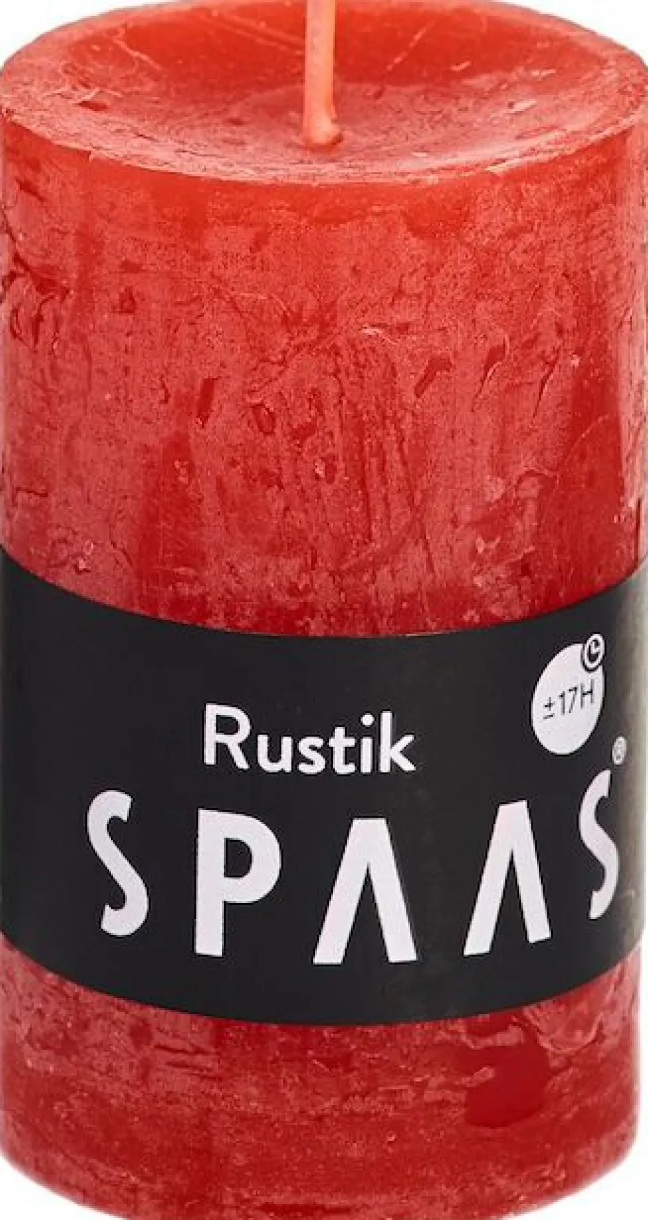 Intratuin Spaas Stumpenkerze Rustic rot D 4,8 cm H 8 cm| Stumpenkerzen