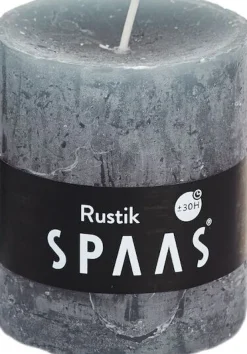 Intratuin Spaas Stumpenkerze Rustic grau D 7 cm H 8 cm| Stumpenkerzen