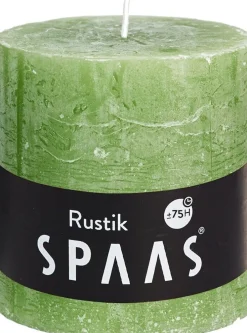 Intratuin Spaas Stumpenkerze Rustic hellgrün D 10 cm H 10 cm| Stumpenkerzen