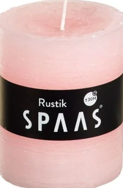 Intratuin Spaas Stumpenkerze Rustic rosa D 7 cm H 8 cm| Stumpenkerzen