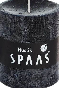 Intratuin Spaas Stumpenkerze Rustic schwarz D 7 cm H 8 cm| Stumpenkerzen
