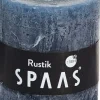 Intratuin Spaas Stumpenkerze Rustic petrolblau D 7 cm H 8 cm| Stumpenkerzen