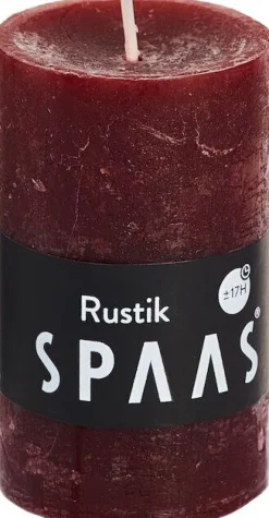 Intratuin Spaas Stumpenkerze Rustic weinrot D 4,8 cm H 8 cm| Stumpenkerzen