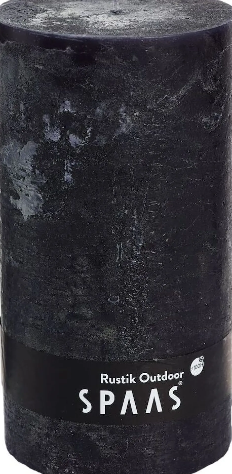 Intratuin Spaas Stumpenkerze Rustic schwarz D 10 cm H 20 cm| Stumpenkerzen