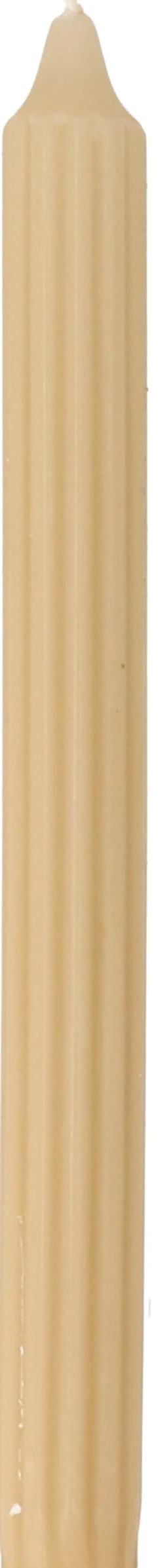 Intratuin Stabkerze Ribbed beige 7 Std. D 2,2 H 24 cm| Stabkerzen