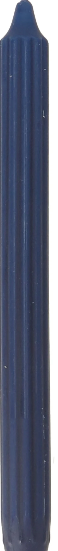 Intratuin Stabkerze Ribbed dunkelblau 7 Std. D 2,2 H 24 cm| Stabkerzen