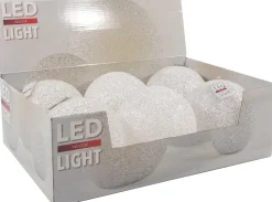 Intratuin Tischleuchte Schneeball Eva weiß D 15 cm warmweiß| Weihnachtsleuchten