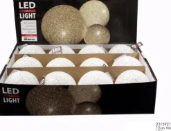 Intratuin Tischleuchte Schneeball Eva weiß D 12 cm warmweiß| Weihnachtsleuchten