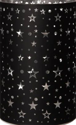 Intratuin Tischleuchte schwarz Sterne D 10 H 15 cm| Weihnachtsleuchten