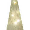 Intratuin Tischleuchte Weihnachtsbaum weiß mit 10 LEDs warmweiß D 10,5 H 24,5 cm| Weihnachtsfiguren & -Objekte|Weihnachtsleuchten