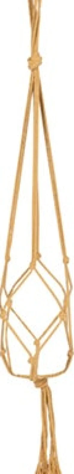 Intratuin TS Makramee Blumenampel gelb D 2 cm H 120 cm| Blumenampeln & Pflanzenhalter