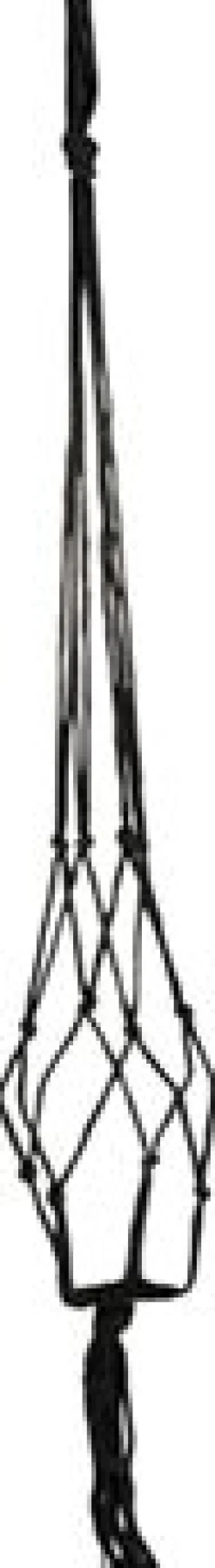 Intratuin TS Makramee Blumenampel schwarz D 2 cm H 120 cm| Blumenampeln & Pflanzenhalter