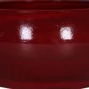 Intratuin TS Pflanzschale Cresta D 25 cm H 13 cm rot| Pflanzschalen|Blumentöpfe & Pflanzgefäße