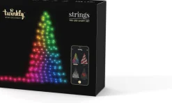Intratuin Twinkly Lichterkette mit App 105 LEDs bunt 13 m| Weihnachtsbaumbeleuchtung